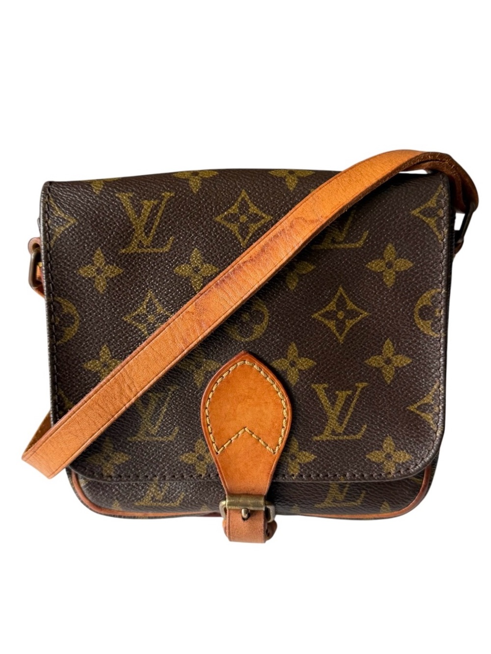 Louis Vuitton Mini Cartouchière Monogram Crossbody Bag - Vintage